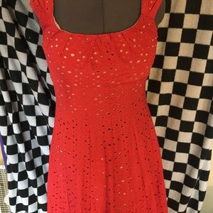 Cute red summer dress